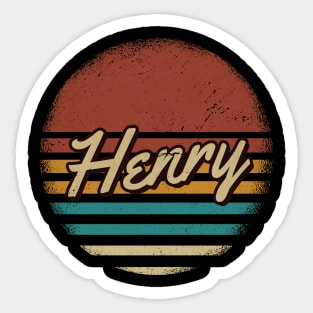 Henry Vintage Text Sticker